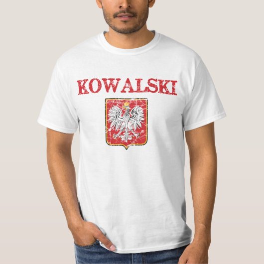 Kowalskiの姓 Tシャツ (正面)