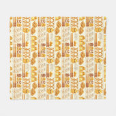 Kowalski Bakery Rows of Treats Pattern フリースブランケット (正面(横))