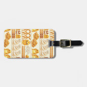 Kowalski Bakery Rows of Treats Pattern ラゲッジタグ (正面横)