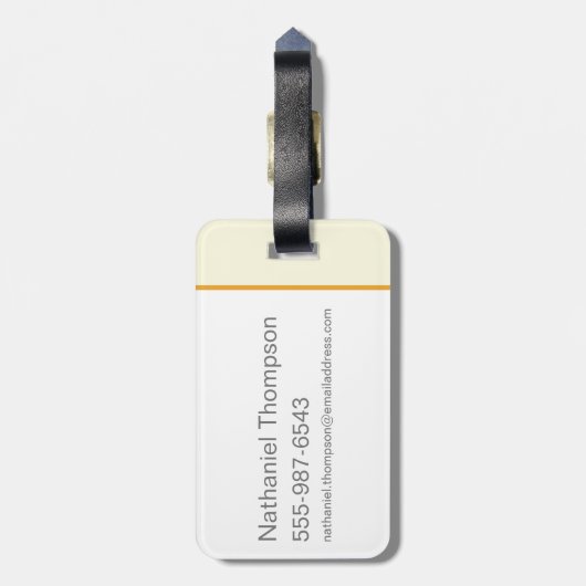 Kowalski Bakery Rows of Treats Pattern ラゲッジタグ (裏面縦)