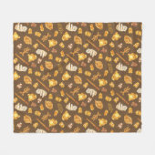 Kowalski Bakery Toss Pattern フリースブランケット (正面(横))