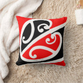 Kowhaiwhaiマオリのパターン2 クッション (ブランケット)