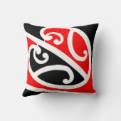 Kowhaiwhaiマオリのパターン2 クッション (裏面)