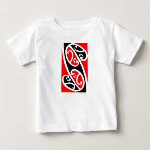Kowhaiwhaiマオリのパターン2 ベビーTシャツ