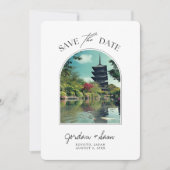 Koyoto Japan Wedding Save the Date 招待状 (正面)