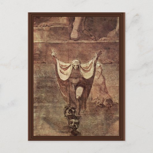 Kozythusの氷のDanteそしてVirgil。 ヨハン著 ポストカード (正面)