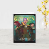 Kpデーモンハンターズ ハロウィン Huntrix ゴールドフォトカード カード (黄色い花)