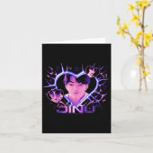 Kp Demon Hunters Halloween Jinu Y2k Heart Shape Rt カード (黄色い花)