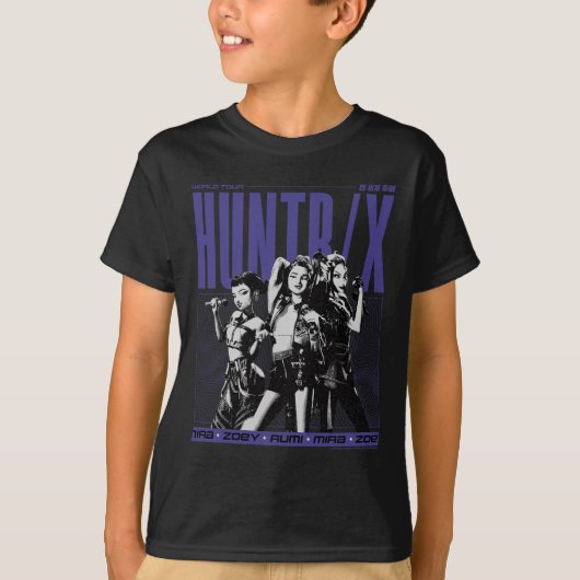 Kp Demon Hunters Halloween World Tour Huntrix Ster Tシャツ (正面)