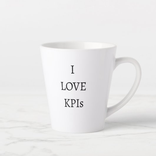 「KPIが好き」ユーモアオフィス名言 カフェラテマグ (右)
