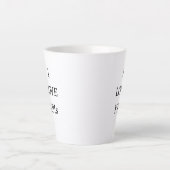 「KPIが好き」ユーモアオフィス名言 カフェラテマグ (正面)