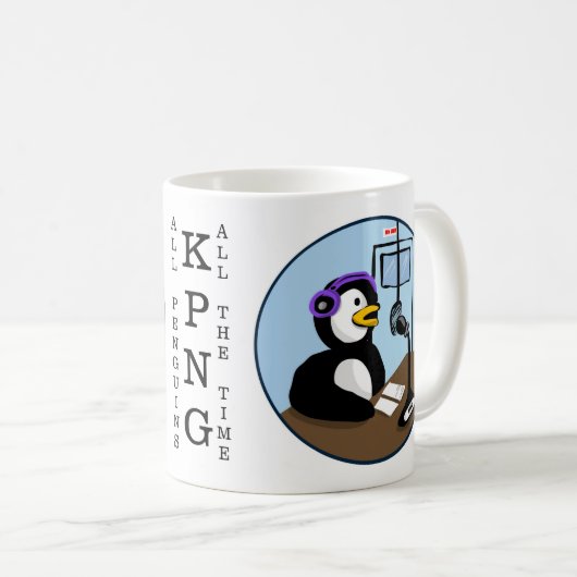 KPNGトークラジオペンギン コーヒーマグカップ (正面右)