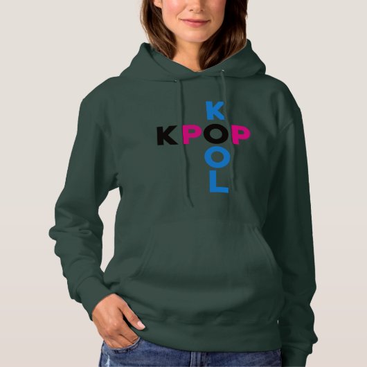 KPopかっこいフード付きスウェットシャツSweatshirt...KPop ISかっこい :) パーカ (正面)