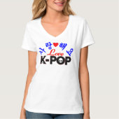 ♪♥KPopが大好きな女性のためのナノTシャツ♥♫ Tシャツ (正面)