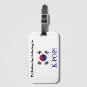 KPOPの方が聞いいのに！ ラゲッジタグ (正面縦)