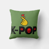♥KPopの素晴らしいソフトとリンクラフリーが大好き クッション (裏面)