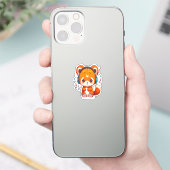 Kpopの音楽を聴くパンダ シール (スマートフォン)