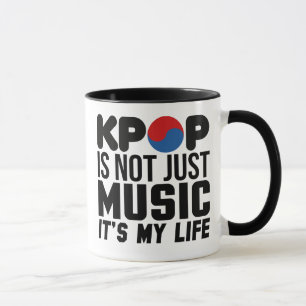 Kpopは私の生命音楽スローガンのグラフィックです マグカップ
