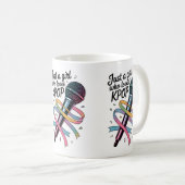 Kpopを愛する女の子 コーヒーマグカップ (正面右)