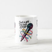 Kpopを愛する女の子 コーヒーマグカップ (中央)