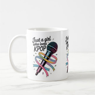 Kpopを愛する女の子 コーヒーマグカップ