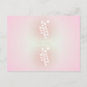 Kpopアイドル誕生日ファンカフェスタイルフォトストリップカード 案内ポストカード (裏面)