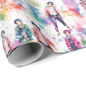 Kpopアイドル – ラッピングペーパー (ロールコーナー)