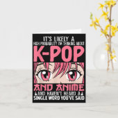 Kpopアニメ考えオタクKpop Musiにつおもしろいいて カード (黄色い花)