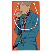 Kpopイラストレーション スモールペーパーバッグ (裏面)