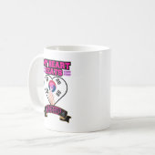 KPopハート韓国フラッグハンドシンボル音楽デザイン コーヒーマグカップ (正面左)
