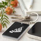 Kpopファンのためのスケルトン韓国語ハート キーホルダー (正面右)