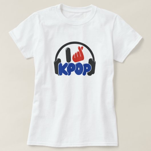 KPOPロファンキーゴ基本Tシャツが大好き Tシャツ (デザイン正面)