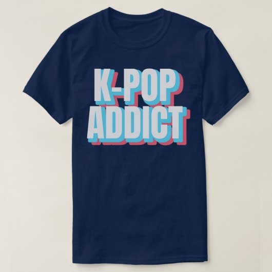 KPop中毒性 Tシャツ (デザイン正面)