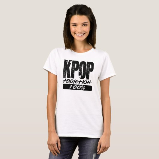 KPOP中毒100% Tシャツ (正面フル)