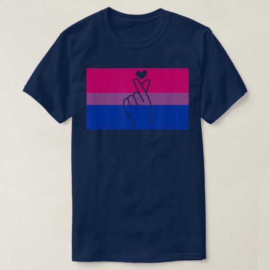Kpop商品ファン中毒性ゲイバイセクシャルプライドFla Tシャツ (デザイン正面)