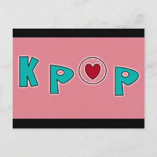 KPOP音楽 ポストカード