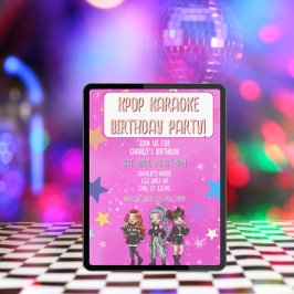 KPOP カラオケ 誕生日, ピンクの星 招待状