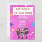 KPOP カラオケ 誕生日, ピンクの星 招待状 (正面)