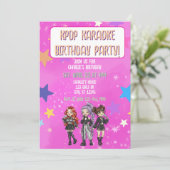 KPOP カラオケ 誕生日, ピンクの星 招待状 (スタンド正面)