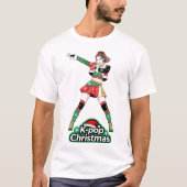 Kpop クリスマス ダンスウェア tシャツ (正面)