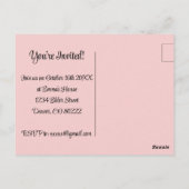 KPOP ピンクの誕生日パーティー ラブ ハンドサイン ガールズ ポストカード (裏面)