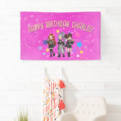 KPOP 誕生日カラオケ ピンクの星 横断幕 (インサイチュ)