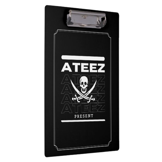 Kpop Ateez現在の黒いオフィスの学校用品 クリップボード (右)