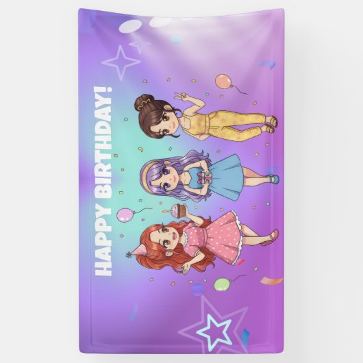 KPOP Birthday 横断幕 (縦)