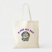 Kpop Canvas Tote Bag Gift for Korean Pop Lover トートバッグ (正面)