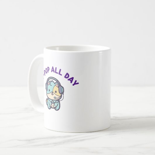 Kpop Cute Coffee Mug Gift コーヒーマグカップ (正面左)