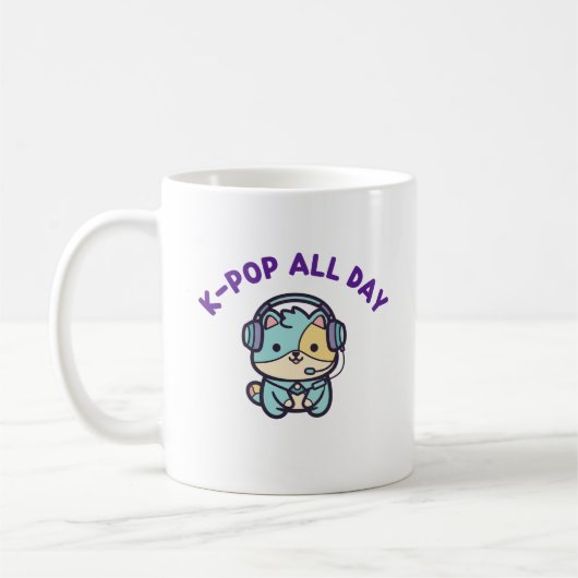 Kpop Cute Coffee Mug Gift コーヒーマグカップ (左)
