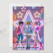 KPOP DEMON CUTE INVITATION 招待状 (正面)