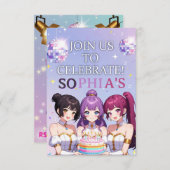 Kpop Demon Hunters Birthday Invitation 招待状 (正面/裏面)