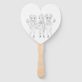 KPOP Girl Group Birthday Color the Fan Favor ハンドファン